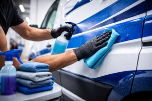 Fahrzeugbeschriftung Pflege