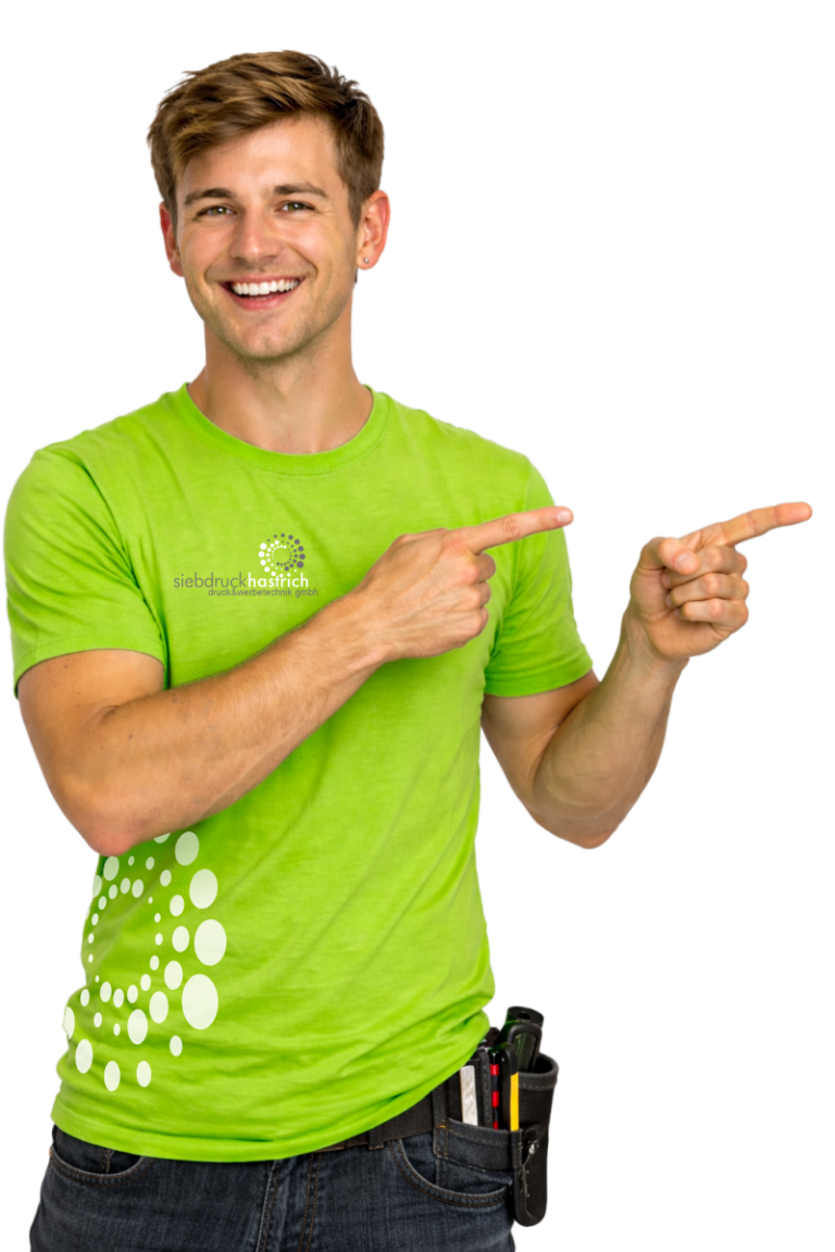 junger Werbetechniker