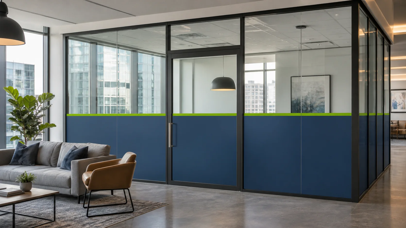 Farbige Folie im Corporate Design