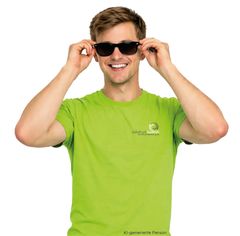 Werbetechniker mit Sonnenbrille